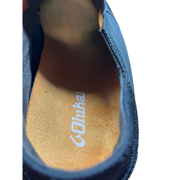 OluKai Slip On Shoes Men\'s Size 10 Nohea Mesh Grey Orange Coastal main image 5